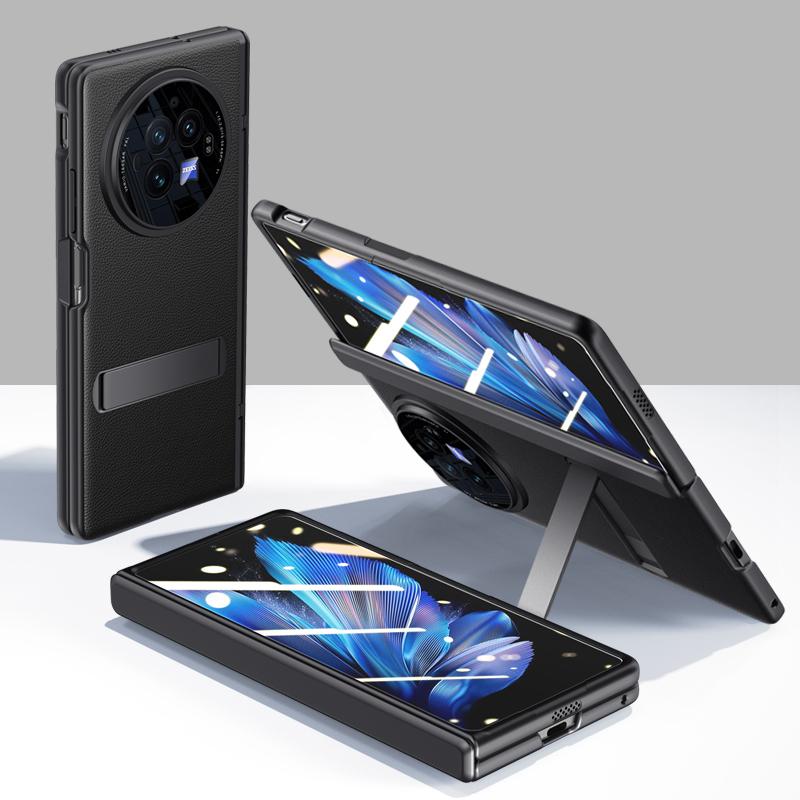 For vivo X Fold3 Case Leather Coated PC Magnetic Kickstand Phone Cover with HD Screen Film Black
For vivo X Fold3 Case Leather Coated PC Magnetic Kickstand Phone Cover with HD Screen Film Black