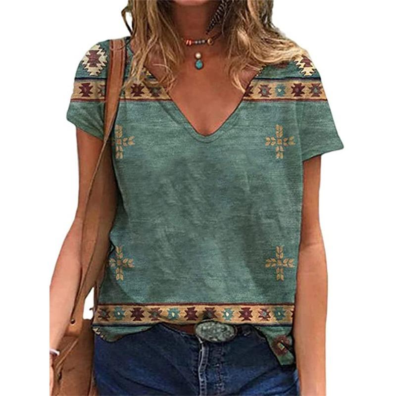 Summer Graphic 3D Print T Shirt Women V-Neck Casual Tees S
Summer Graphic 3D Print T Shirt Women V-Neck Casual Tees S