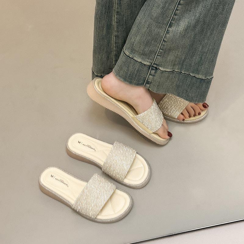 Xia Liang slippers thick-bottomed flat-bottomed one-word slips wear rhinestone flat-bottomed bright diamond women s beach shoes 35 жёлтый
Xia Liang slippers thick-bottomed flat-bottomed one-word slips wear rhinestone flat-bottomed bright diamond women s beach shoes 35 жёлтый