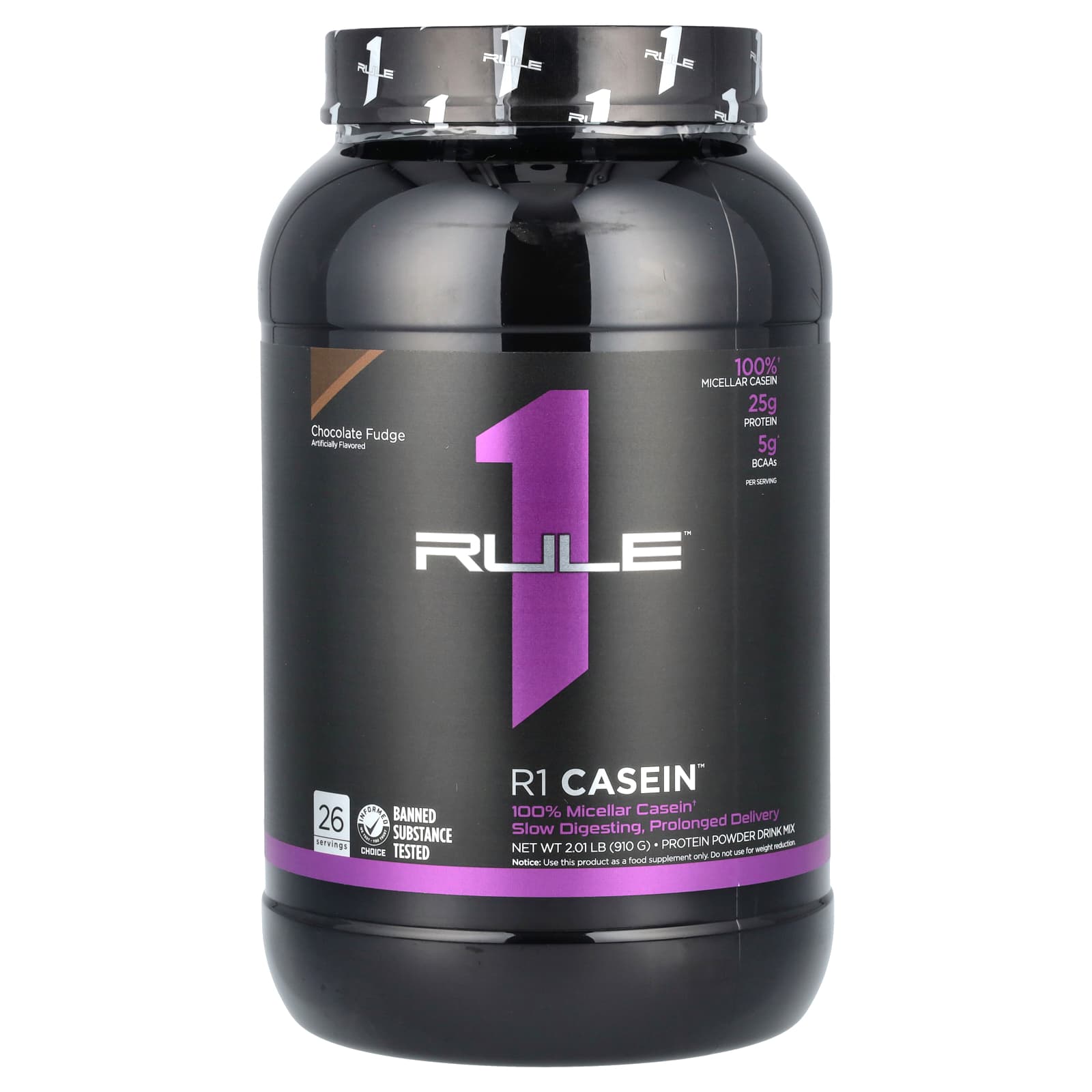Rule One Proteins, R1 Casein, Protein Powder Drink Mix, Fudge Chocolate, 2.01 lb (910 g)
Rule One Proteins, R1 Casein, Protein Powder Drink Mix, Fudge Chocolate, 2.01 lb (910 g)