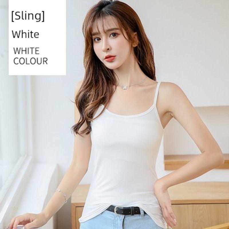 Modal Small Sling Vest Women s Inner Black and White Silm Bottoming Shirt Short All-Match Slim Looking Sleeveless Tops White sling L (Recommendation 50.00 kg-60.00 kg
Modal Small Sling Vest Women s Inner Black and White Silm Bottoming Shirt Short All-Match Slim Looking Sleeveless Tops White sling L (Recommendation 50.00 kg-60.00 kg