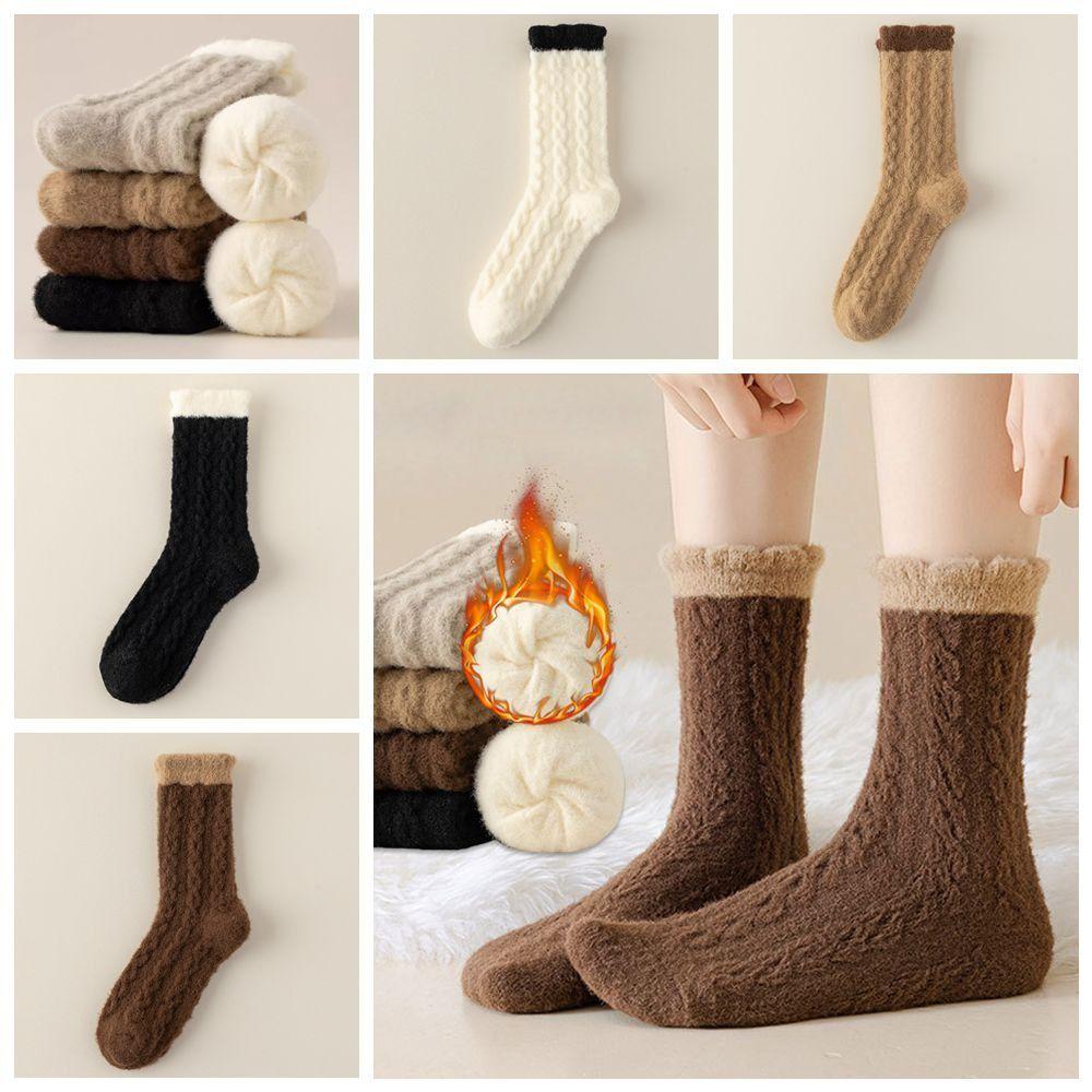 Plush and Thickened Coral Fleece Socks Fluffy Fuzzy Socks New Sleeping Sock темно-коричневого кольору
Plush and Thickened Coral Fleece Socks Fluffy Fuzzy Socks New Sleeping Sock темно-коричневого кольору