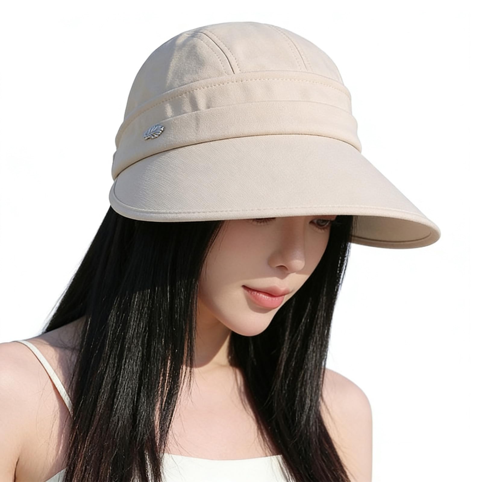 UV Protection Hat for Summer Wide UV Detachable Chin Excellent Sweat Absorption and Moisture Stays in Slimming Breathable Easy to Head Circumference
UV Protection Hat for Summer Wide UV Detachable Chin Excellent Sweat Absorption and Moisture Stays in Slimming Breathable Easy to Head Circumference