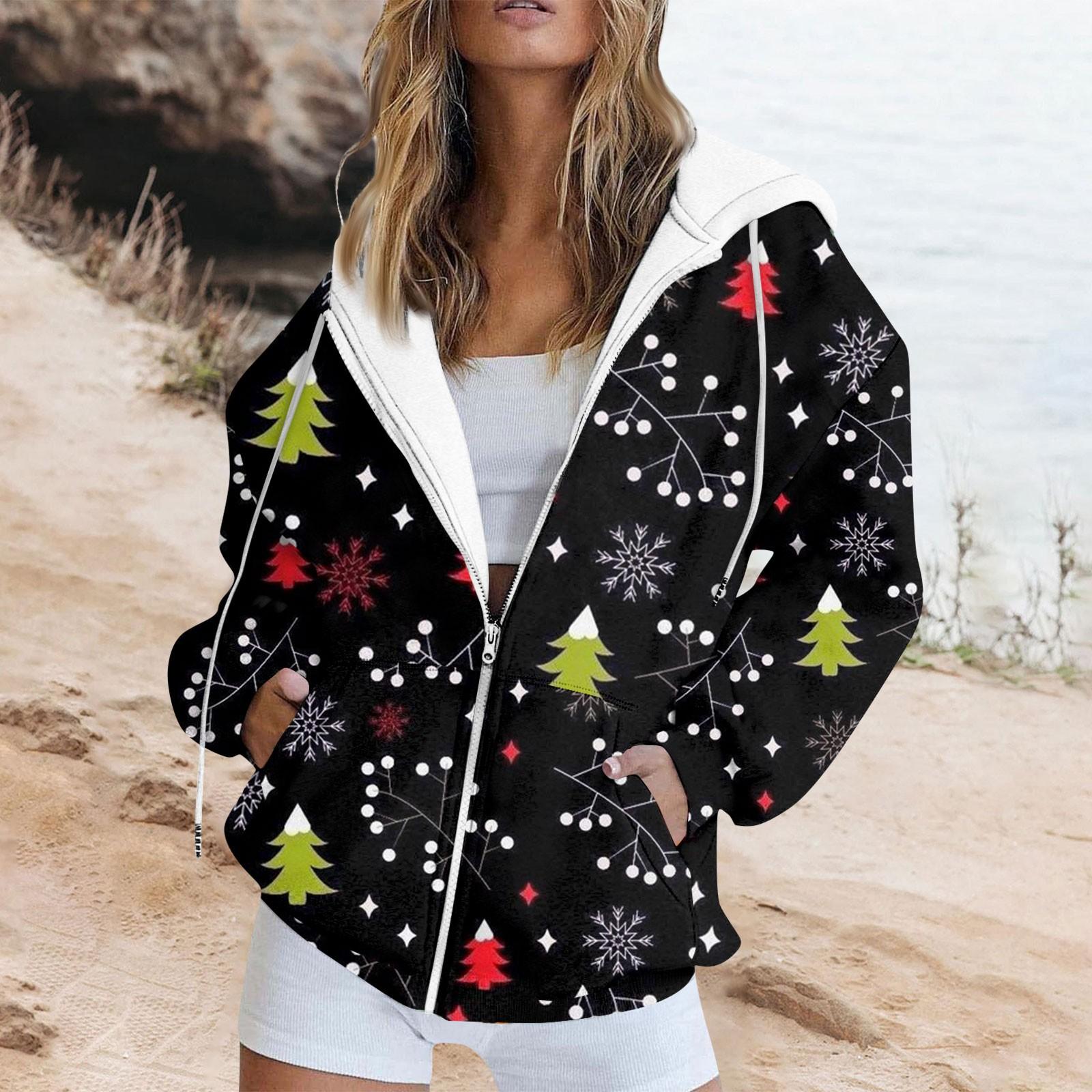 Женская мода повседневная рождественская печатная толстовка и зимняя длинная куртка с карманом кардиган куртка с капюшоном пальто L
Женская мода повседневная рождественская печатная толстовка и зимняя длинная куртка с карманом кардиган куртка с капюшоном пальто L