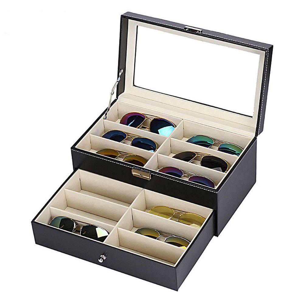 PU Bag Jewelry Organizer 8/12 Grids Slots Glasses Case Storage Box Sunglasses Box Eyewear Holder 8 Grids
PU Bag Jewelry Organizer 8/12 Grids Slots Glasses Case Storage Box Sunglasses Box Eyewear Holder 8 Grids