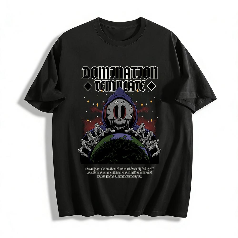 Dark Style Skull Controls Earth Print Top Trendy Streetwear Loose Hoodie For Men And Women Pure cotton T-shirt XXS
Dark Style Skull Controls Earth Print Top Trendy Streetwear Loose Hoodie For Men And Women Pure cotton T-shirt XXS