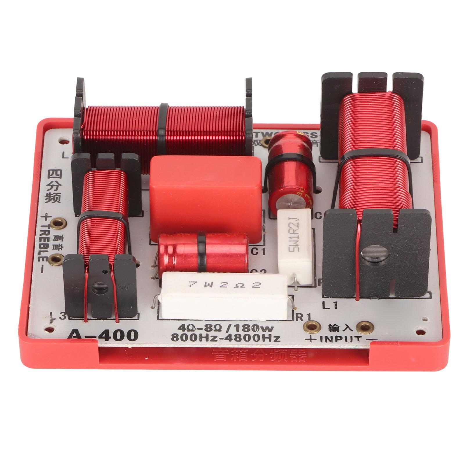 4 Way Crossover Filter PCB 1 Treble 1 Alto 2 Bass Sound Frequency Divider for KTV Speakers 180W
4 Way Crossover Filter PCB 1 Treble 1 Alto 2 Bass Sound Frequency Divider for KTV Speakers 180W