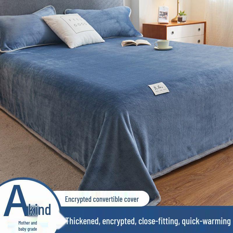 Double-Sided Thick Plush Milk Fleece Blanket - Winter Warmth for Dorms & Bedding 120x200cm Double-Sided Plush Thickened Sheet
Double-Sided Thick Plush Milk Fleece Blanket - Winter Warmth for Dorms & Bedding 120x200cm Double-Sided Plush Thickened Sheet