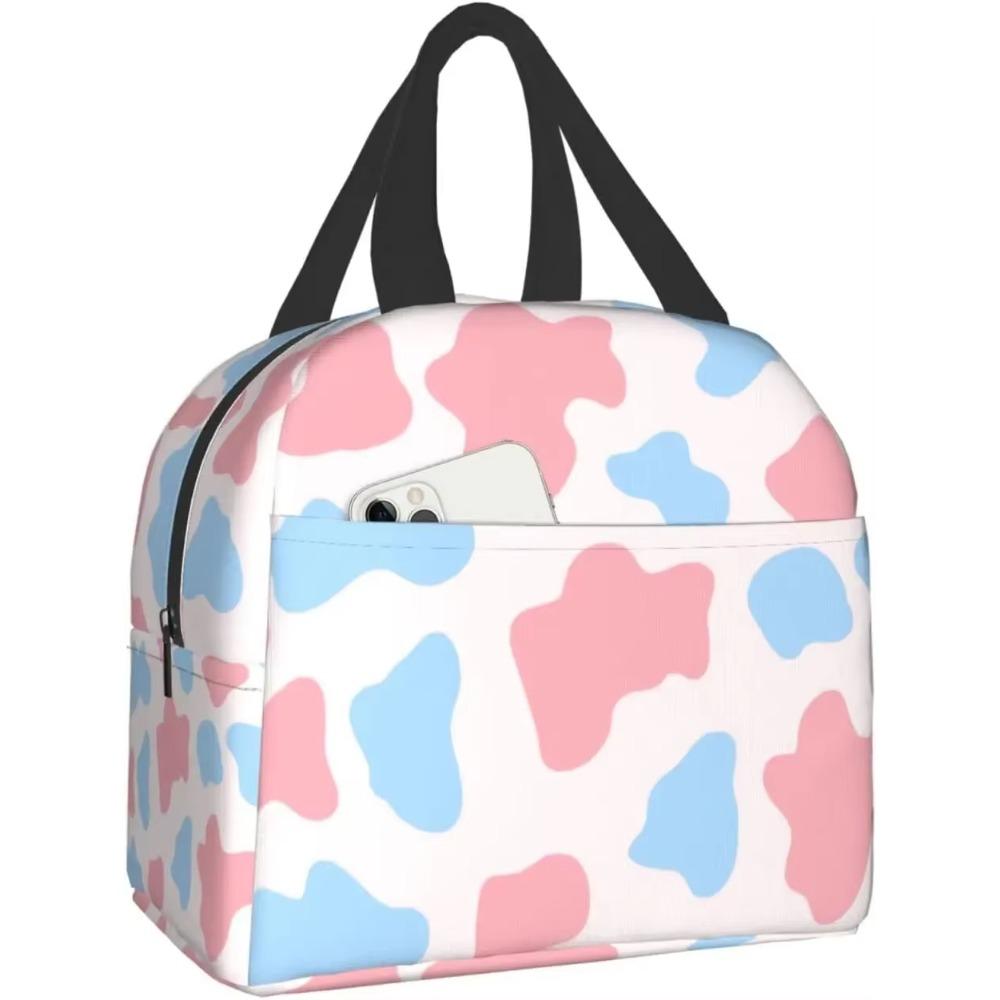 Cute Pink and Blue Cow Lunch Box Reusable Lunch Bag for Travel Picnic Shopping Work Food Container for Women Men Adults 22x20x13CM бежевий
Cute Pink and Blue Cow Lunch Box Reusable Lunch Bag for Travel Picnic Shopping Work Food Container for Women Men Adults 22x20x13CM бежевий