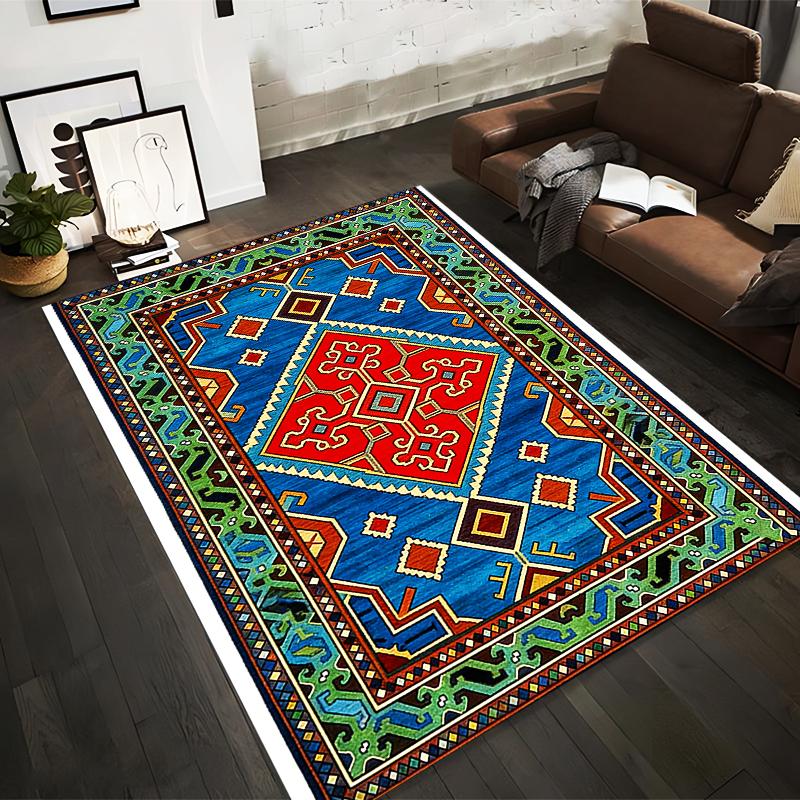 Traditional Geometric Tribal Pattern Carpet with Blue and Red Design Suitable for use as an anti-slip for living room bedroom sofas 40x60cm( 15x23in )
Traditional Geometric Tribal Pattern Carpet with Blue and Red Design Suitable for use as an anti-slip for living room bedroom sofas 40x60cm( 15x23in )