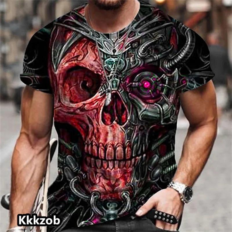 Skull Graphic Horror Print Tops Short Sleevemen s T-Shirt for Men Clothing Fashion Casual Oversized Tee Shirt Street Clothing S
Skull Graphic Horror Print Tops Short Sleevemen s T-Shirt for Men Clothing Fashion Casual Oversized Tee Shirt Street Clothing S