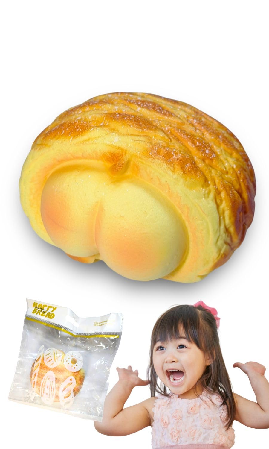 Edges42 Squishy Bread Food Stress Relief Fluffy Toy, Replica, Toy, (Type B)
Edges42 Squishy Bread Food Stress Relief Fluffy Toy, Replica, Toy, (Type B)
