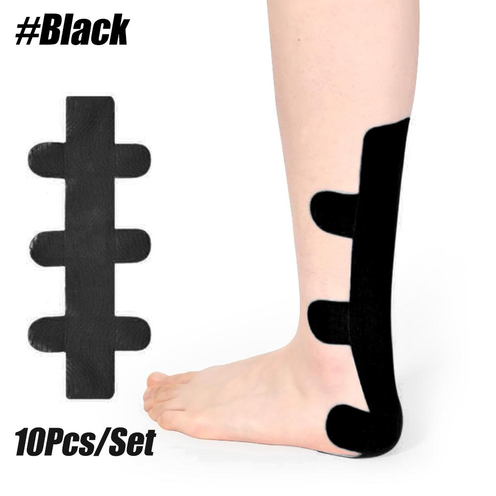 10Pcs/Set Kinesiology Achilles Tendon Tape For Ankle Sprain And Injury Recovery, Therapeutic Tape, Plantar Fasciitis, Waterproof
10Pcs/Set Kinesiology Achilles Tendon Tape For Ankle Sprain And Injury Recovery, Therapeutic Tape, Plantar Fasciitis, Waterproof