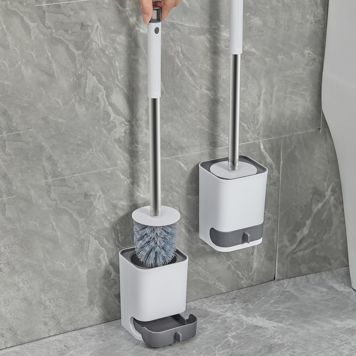 WORTHBUY Long Handle Toilet Brush Wall Mounted Multifunctional Cleaning Brush With Detachable Drain Drawer Bathroom Accessories чорний
WORTHBUY Long Handle Toilet Brush Wall Mounted Multifunctional Cleaning Brush With Detachable Drain Drawer Bathroom Accessories чорний