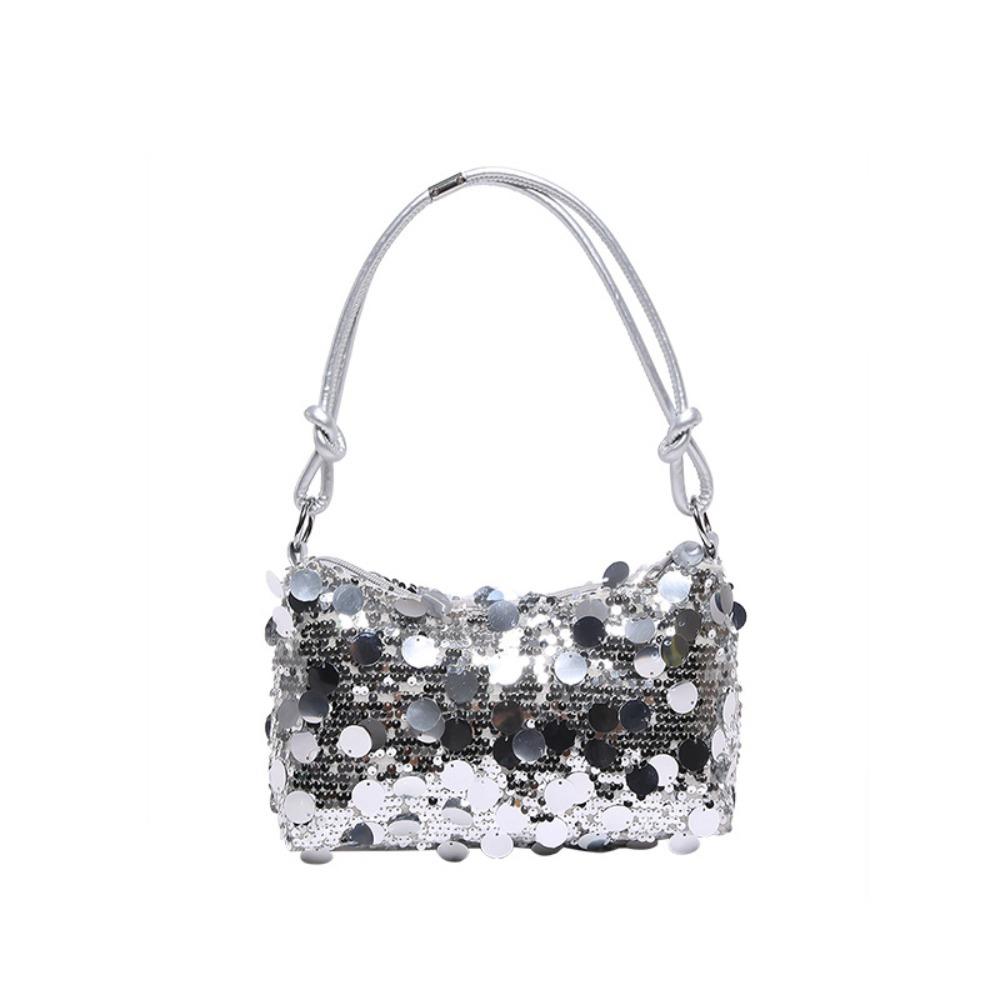 Fashion Sparkling Sequin Shoulder Bag Korean Style Secure Zipper Underarm Bag Daily Women s Handbag Ball срібний
Fashion Sparkling Sequin Shoulder Bag Korean Style Secure Zipper Underarm Bag Daily Women s Handbag Ball срібний