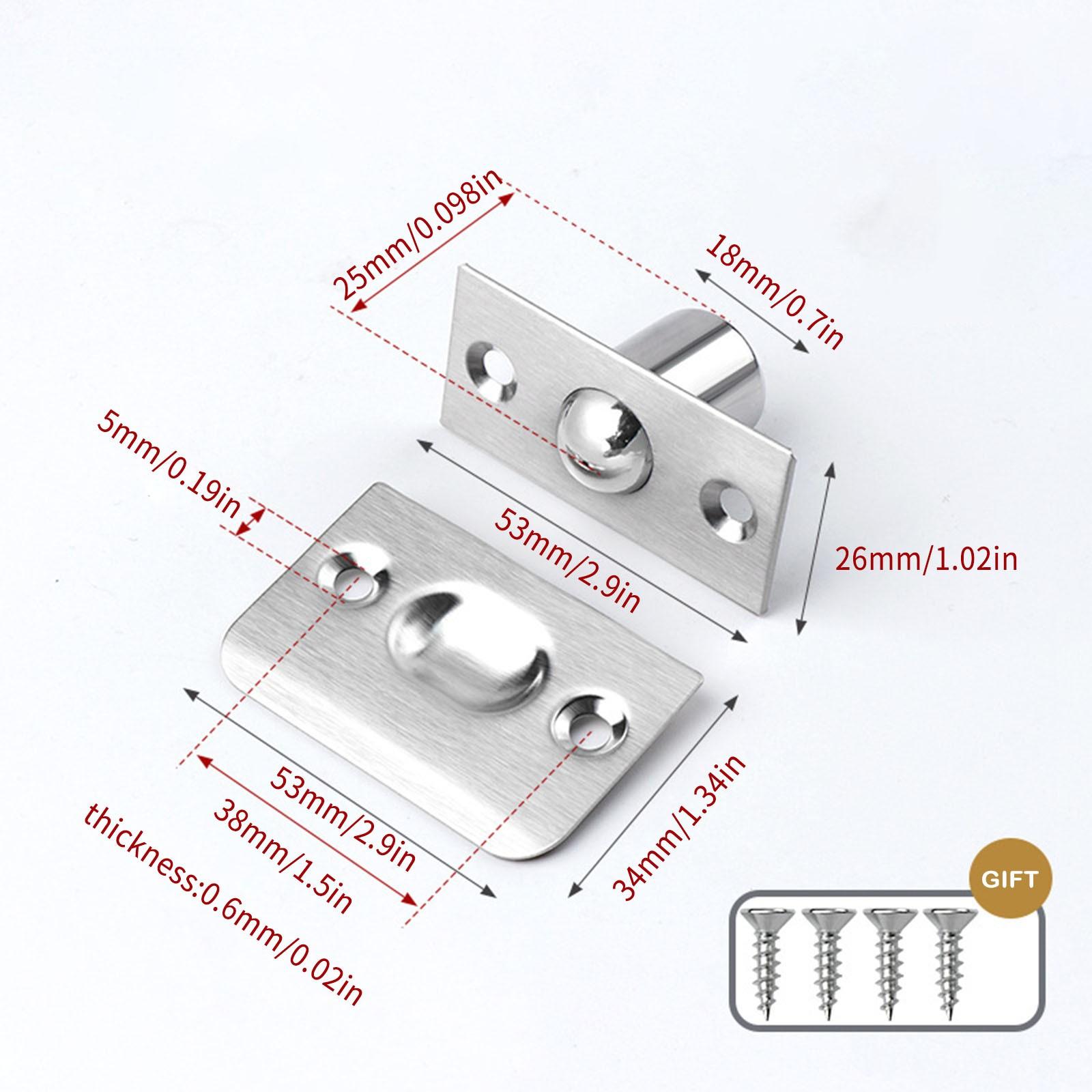 1 шт. Внутренняя дверь из нержавеющей стали, деревянная дверь, дверная пряжка, верхний бортик, локатор дверной карты One Size белый