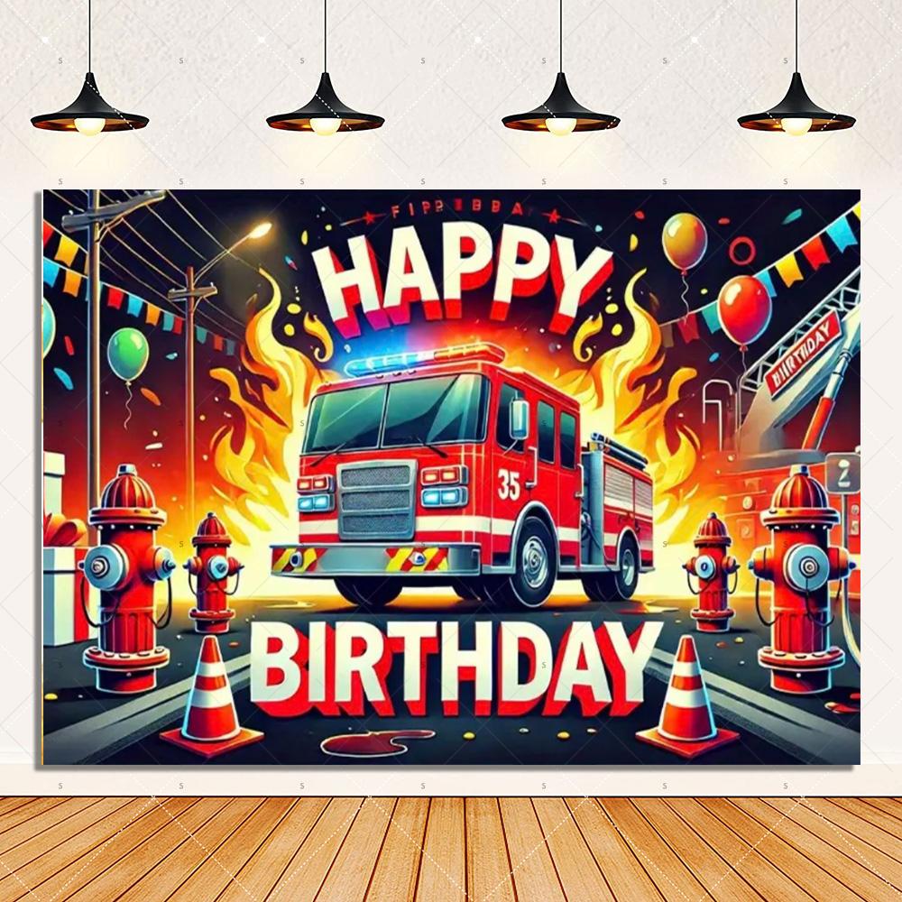 Firetruck Theme Background Banner Firefighter Hero Boy Birthday Party Decoration Baby Shower Backdrop Supplies Photography Prop 90x60 CM
Firetruck Theme Background Banner Firefighter Hero Boy Birthday Party Decoration Baby Shower Backdrop Supplies Photography Prop 90x60 CM