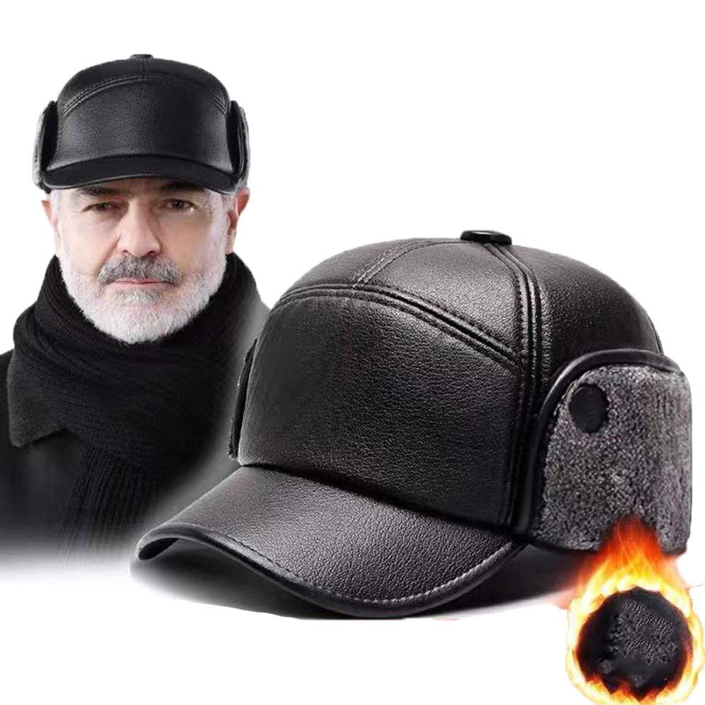 Driving Windbreak PU Leather Pilot Caps Earflaps Caps Beanies Hats Ear Muff Hats Men Bomber Hats
Driving Windbreak PU Leather Pilot Caps Earflaps Caps Beanies Hats Ear Muff Hats Men Bomber Hats