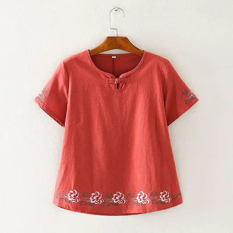 Womens Red Chinese Style Floral Embroidered Short Sleeve Top XL красный
Womens Red Chinese Style Floral Embroidered Short Sleeve Top XL красный
