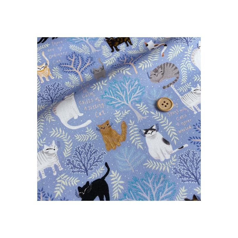 nora. ST1228-C cat pattern plant pattern winter Fashionable sheeting material For handicrafts cotton made in Japan Already cut 22FA (Blue, fabric
nora. ST1228-C cat pattern plant pattern winter Fashionable sheeting material For handicrafts cotton made in Japan Already cut 22FA (Blue, fabric