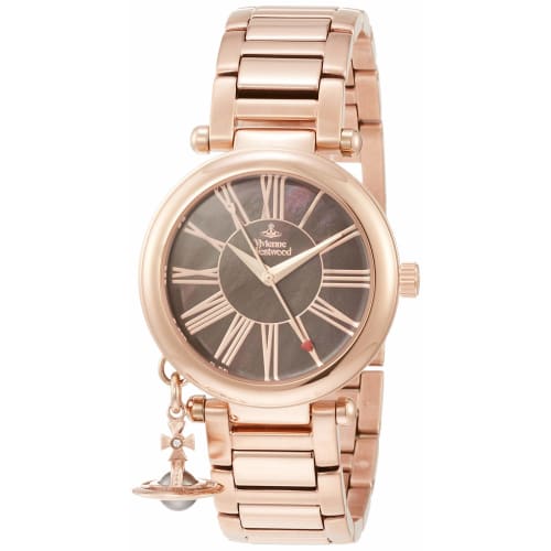 Vivienne Westwood Mother Orb Watch, Stainless Steel (Pink Gold Plated), Brown Dial, Quartz Movement, VV006PBRRS, Women s
Vivienne Westwood Mother Orb Watch, Stainless Steel (Pink Gold Plated), Brown Dial, Quartz Movement, VV006PBRRS, Women s