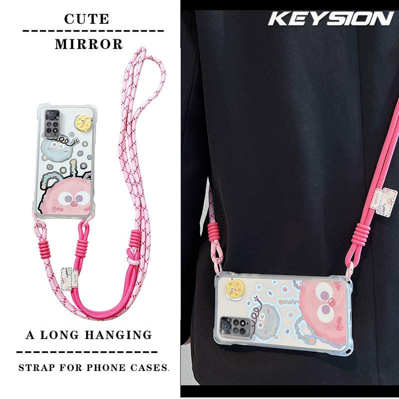 KEYSION Crossbody Strap Phone Case for Redmi Note 11 Pro 5G 11S Cute Cartoon Long Lanyard Mirror Shockproof Cover for Redmi Note 12 Pro 4G for Redmi Note 12 Pro 4G
KEYSION Crossbody Strap Phone Case for Redmi Note 11 Pro 5G 11S Cute Cartoon Long Lanyard Mirror Shockproof Cover for Redmi Note 12 Pro 4G for Redmi Note 12 Pro 4G