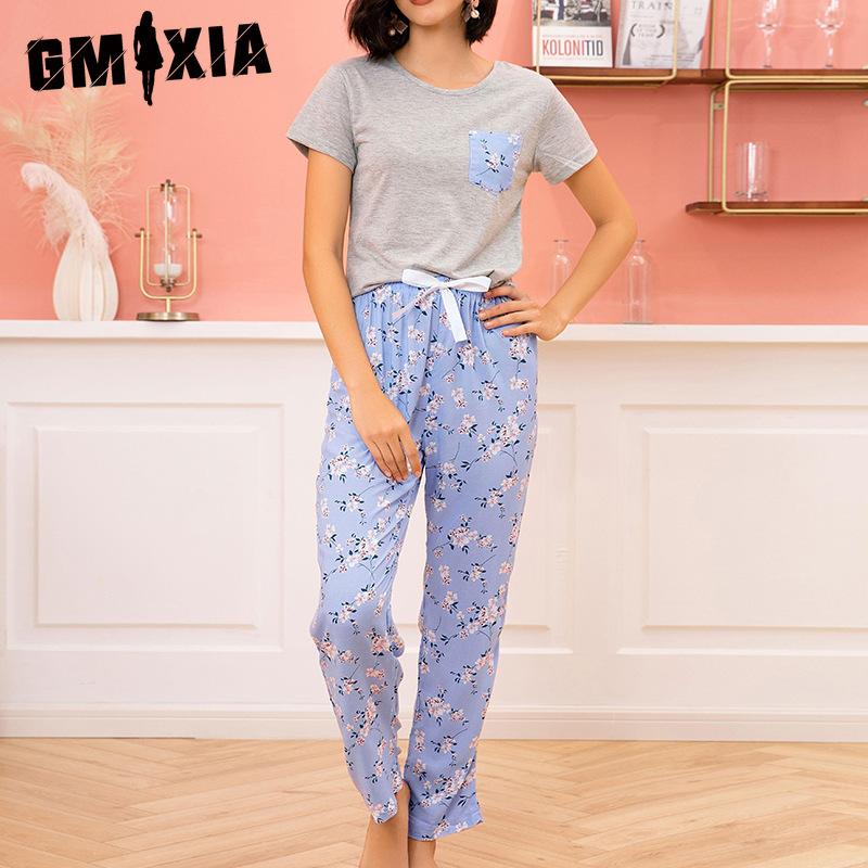 GMXIA Pajamas Women s Spring and Summer Flowers Printed Short-sleeved Trousers Two-piece Homewear XL
GMXIA Pajamas Women s Spring and Summer Flowers Printed Short-sleeved Trousers Two-piece Homewear XL