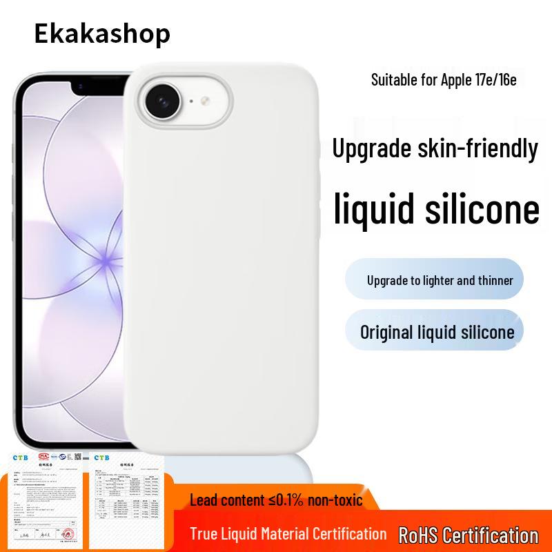 Ekakashop Liquid Silicone Phone Case for iPhone 17e iPhone 17E
Ekakashop Liquid Silicone Phone Case for iPhone 17e iPhone 17E