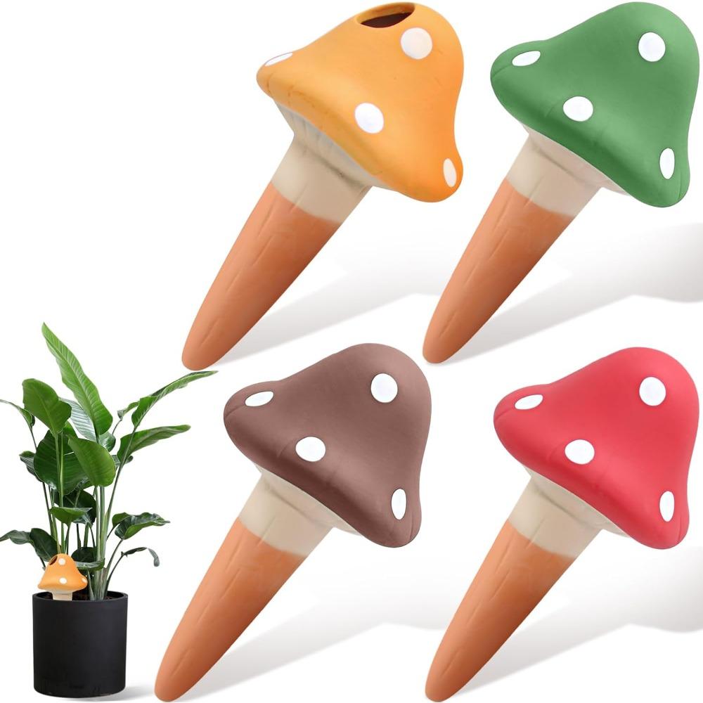 4pcs Terracotta Self Watering Spikes Mushroom Shaped Self Watering Globes Slow Release Self Watering Planter Insert Plant Watering Globes 4pcs
4pcs Terracotta Self Watering Spikes Mushroom Shaped Self Watering Globes Slow Release Self Watering Planter Insert Plant Watering Globes 4pcs