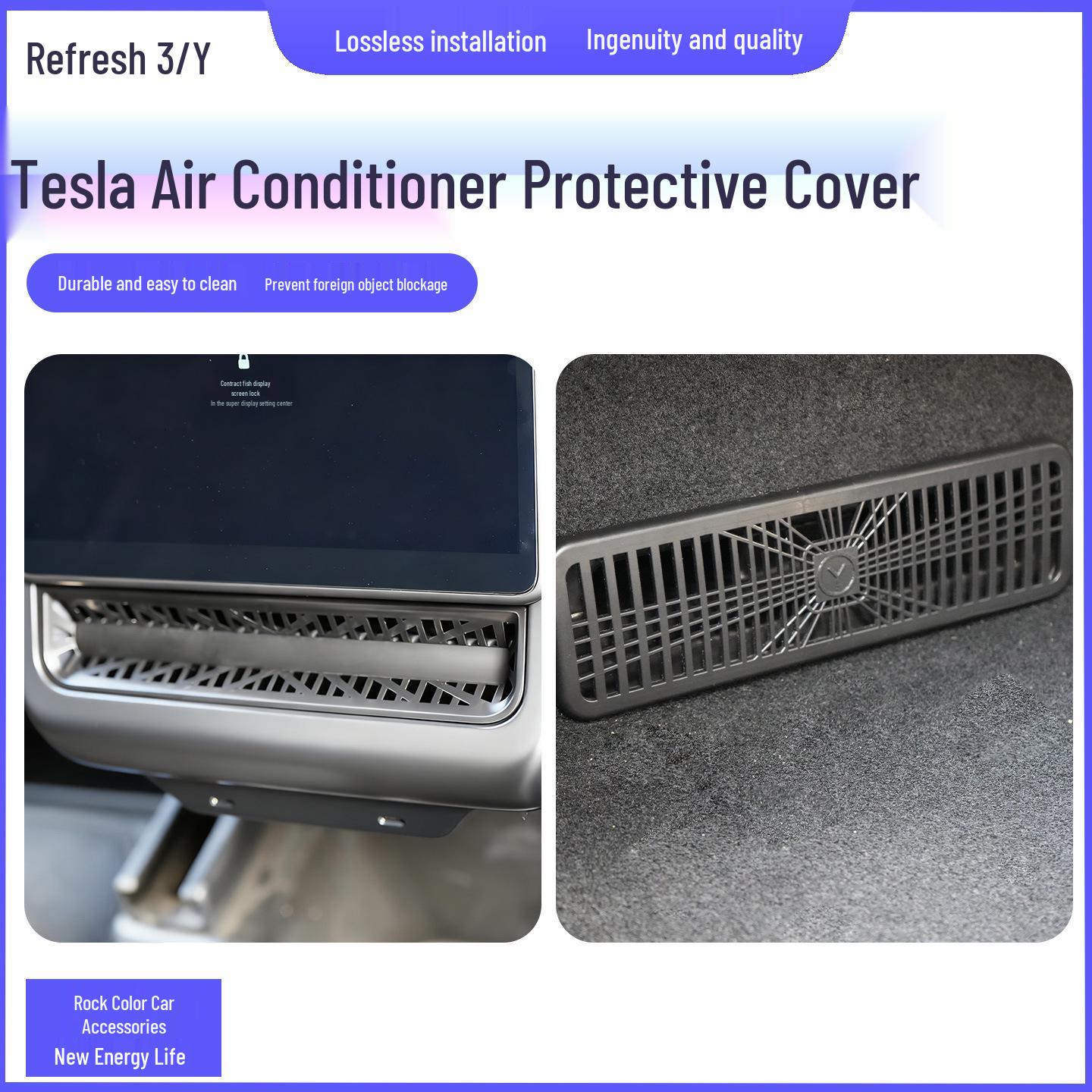 Tesla Model Y/3 Rear Seat Vent Accessories Model Y/3 Rear Vent Cover чорний
Tesla Model Y/3 Rear Seat Vent Accessories Model Y/3 Rear Vent Cover чорний