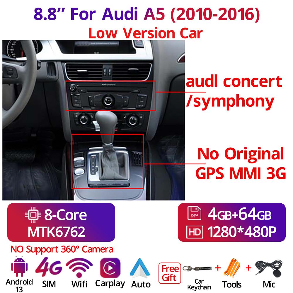 8,8-дюймовый Android 13 автомобильный радиоприемник для A5 LHD 2009-2016 GPS стерео мультимедийный плеер CarPlay автоматический экран WIFI 4G головное устройство синий
8,8-дюймовый Android 13 автомобильный радиоприемник для A5 LHD 2009-2016 GPS стерео мультимедийный плеер CarPlay автоматический экран WIFI 4G головное устройство синий