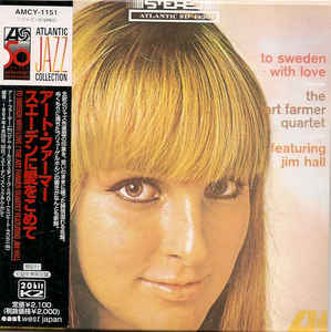 CD ART FARMER QUARTET, JIM HALL - To Sweden With Love AMCY1151 EastWest Japan 1998 Japan Jazz Used
CD ART FARMER QUARTET, JIM HALL - To Sweden With Love AMCY1151 EastWest Japan 1998 Japan Jazz Used