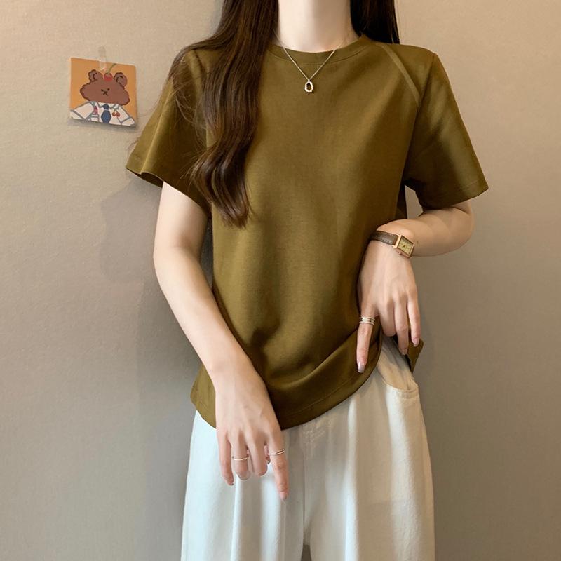 Летняя новая однотонная футболка с рукавами реглан и короткими рукавами для женщин, круглый вырез, плечо «рыбья кость», облегающий топ XL
Летняя новая однотонная футболка с рукавами реглан и короткими рукавами для женщин, круглый вырез, плечо «рыбья кость», облегающий топ XL