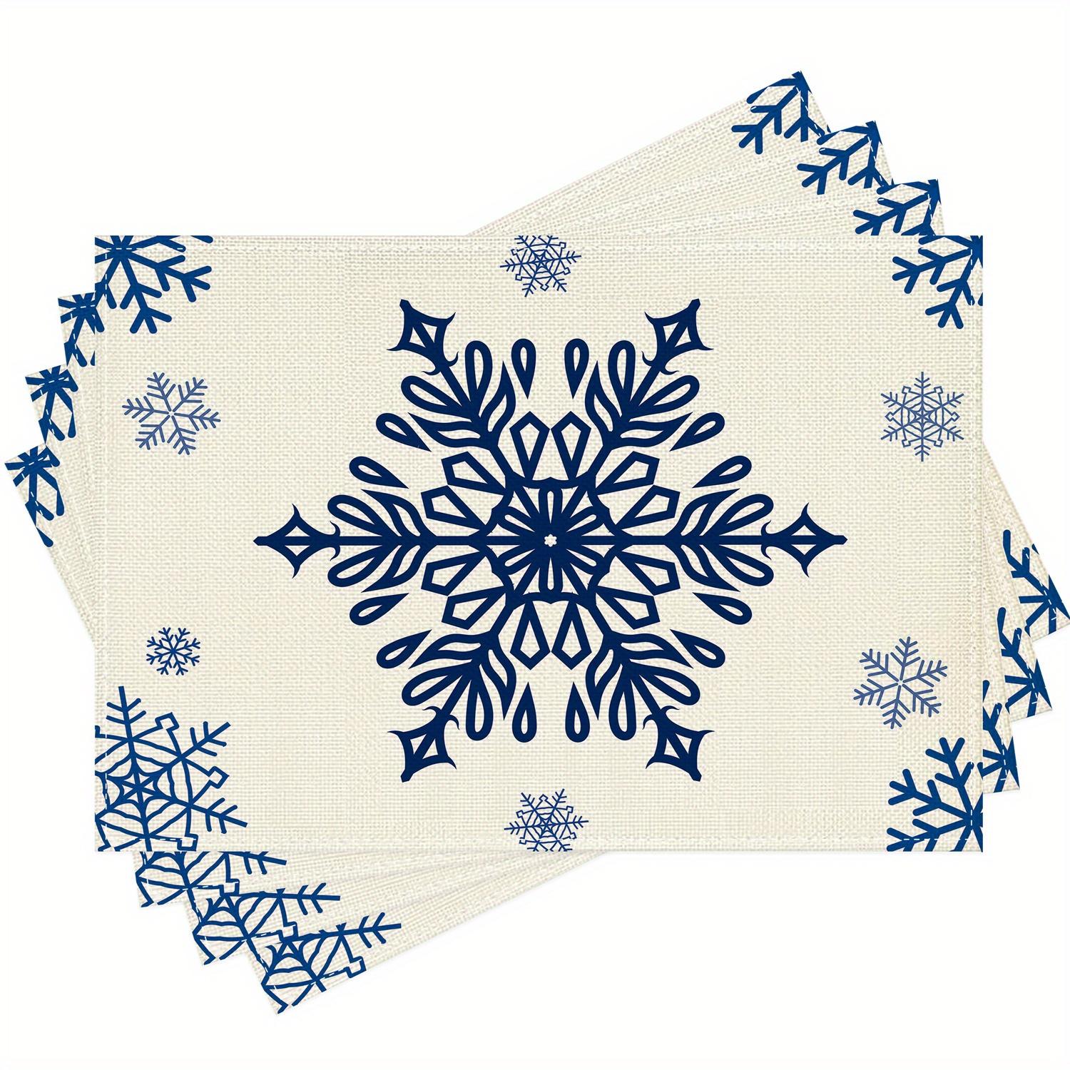 4/ 6pcs Blue Geometric Snowflake White Background Christmas Placemats, 12x18 Inch Washable Table Mats for Kitchen Dining Home 30x45cm-4PC
4/ 6pcs Blue Geometric Snowflake White Background Christmas Placemats, 12x18 Inch Washable Table Mats for Kitchen Dining Home 30x45cm-4PC