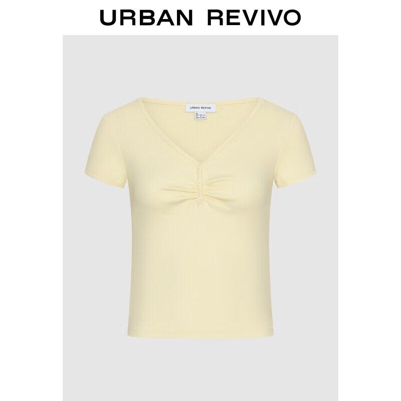 UR 2026 Spring Women s Casual V-Neck Pleated T-Shirt XL
UR 2026 Spring Women s Casual V-Neck Pleated T-Shirt XL