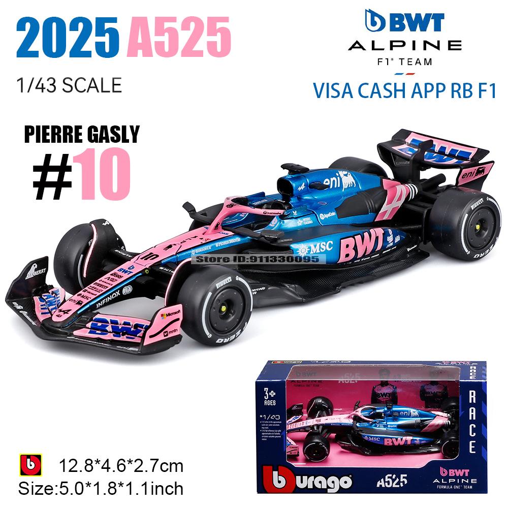 Bburago 1:43 2025 F1 BWT Alpine Formula One Team #10 Pierre Gasly #43 Franco Colapinto Alloy Car Die Cast Model Toy Collectible
Bburago 1:43 2025 F1 BWT Alpine Formula One Team #10 Pierre Gasly #43 Franco Colapinto Alloy Car Die Cast Model Toy Collectible