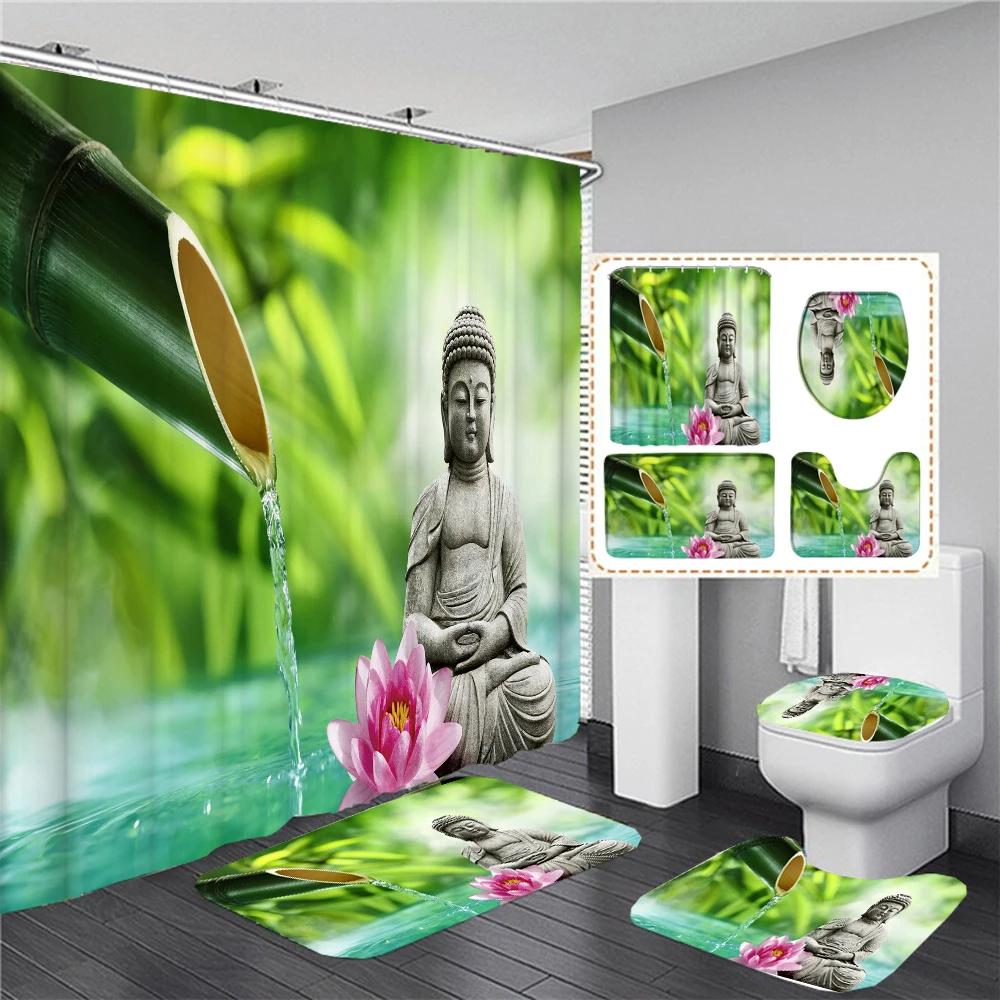 Full Set Bathroom Shower Curtain And Toilet Bath Mat Non-Slip Rug Carpet Green Bamboo Bathroom Curtain For Bath Decoration W60H190(CM)-1 Pcs
Full Set Bathroom Shower Curtain And Toilet Bath Mat Non-Slip Rug Carpet Green Bamboo Bathroom Curtain For Bath Decoration W60H190(CM)-1 Pcs