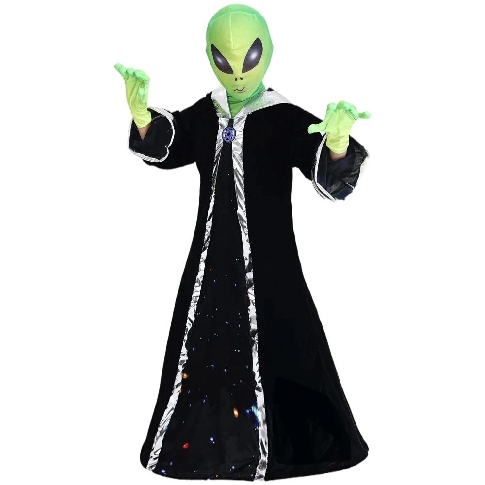 Exclusive Kids Unisex Funny Deep Space Alien Lord Scary Halloween Carnival Theme Party Fancy Costume S чорний
Exclusive Kids Unisex Funny Deep Space Alien Lord Scary Halloween Carnival Theme Party Fancy Costume S чорний