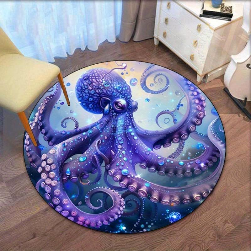 Crystal velvet round rug purple octopus underwater sea creature design living room bedroom decor ocean themedanti slip floor mat 60cmx60cm
Crystal velvet round rug purple octopus underwater sea creature design living room bedroom decor ocean themedanti slip floor mat 60cmx60cm