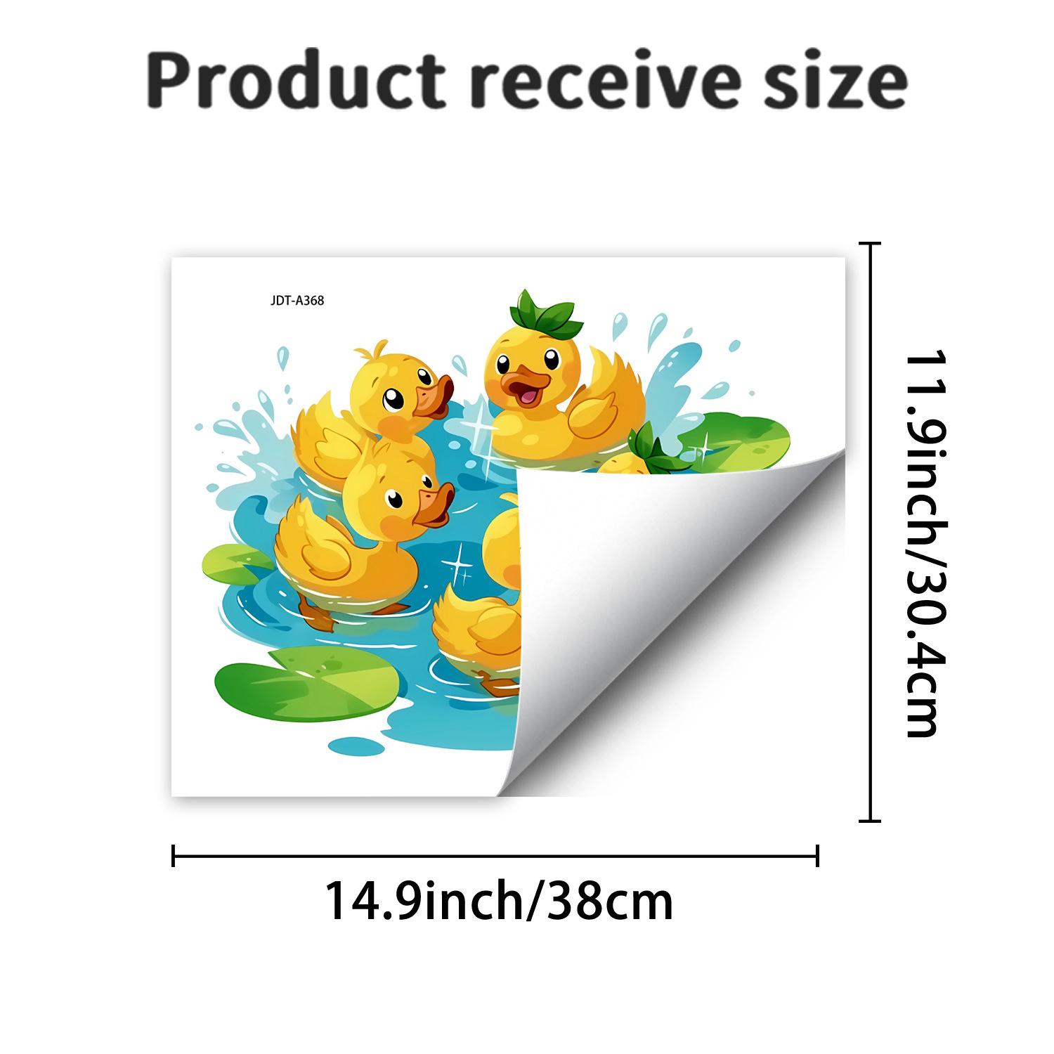 Cartoon Yellow Duck Splashing in Water Bedroom Living Room Balcony Decorative Glass Static Cling Stickers JDT-A368
Cartoon Yellow Duck Splashing in Water Bedroom Living Room Balcony Decorative Glass Static Cling Stickers JDT-A368