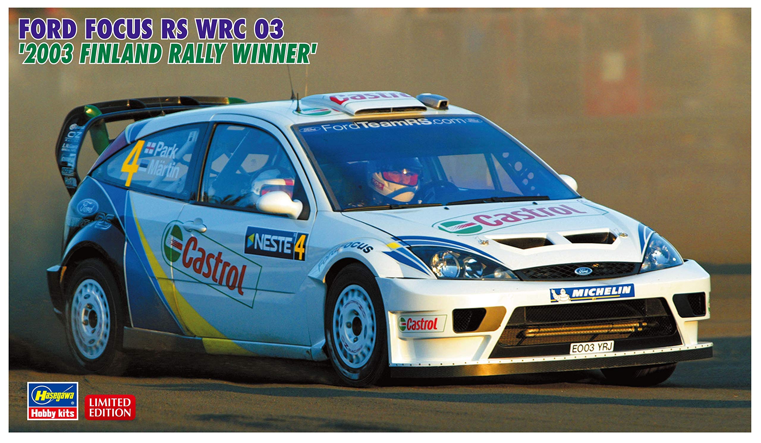 Hasegawa Ford Focus RS WRC03 2003 Финский победитель ралли Пластиковая модель 20380 1/24
Hasegawa Ford Focus RS WRC03 2003 Финский победитель ралли Пластиковая модель 20380 1/24