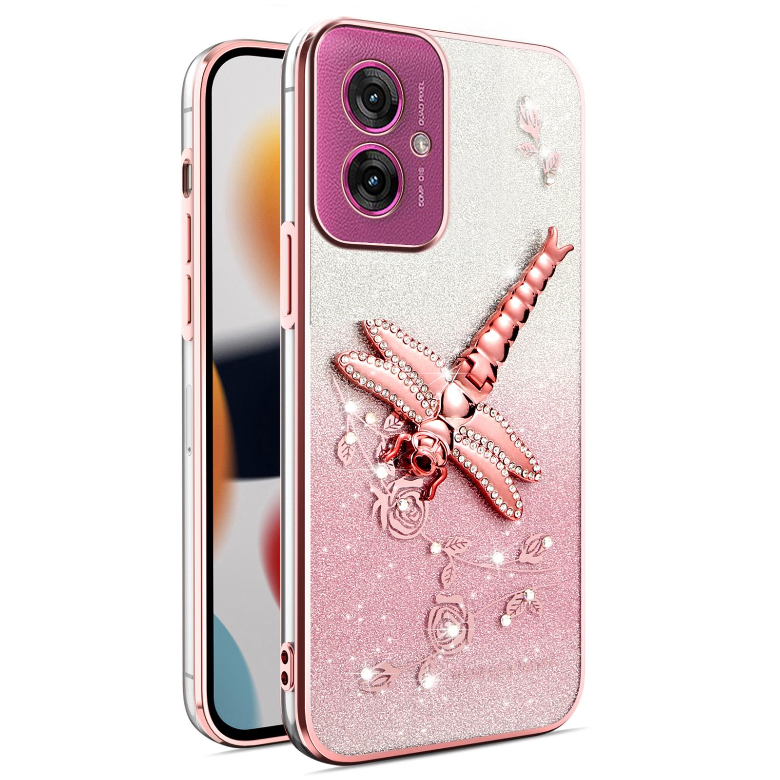 KADEM For Motorola Moto G55 5G Case Dragonfly Kickstand TPU Flowers Glitter Phone Cover Pink
KADEM For Motorola Moto G55 5G Case Dragonfly Kickstand TPU Flowers Glitter Phone Cover Pink