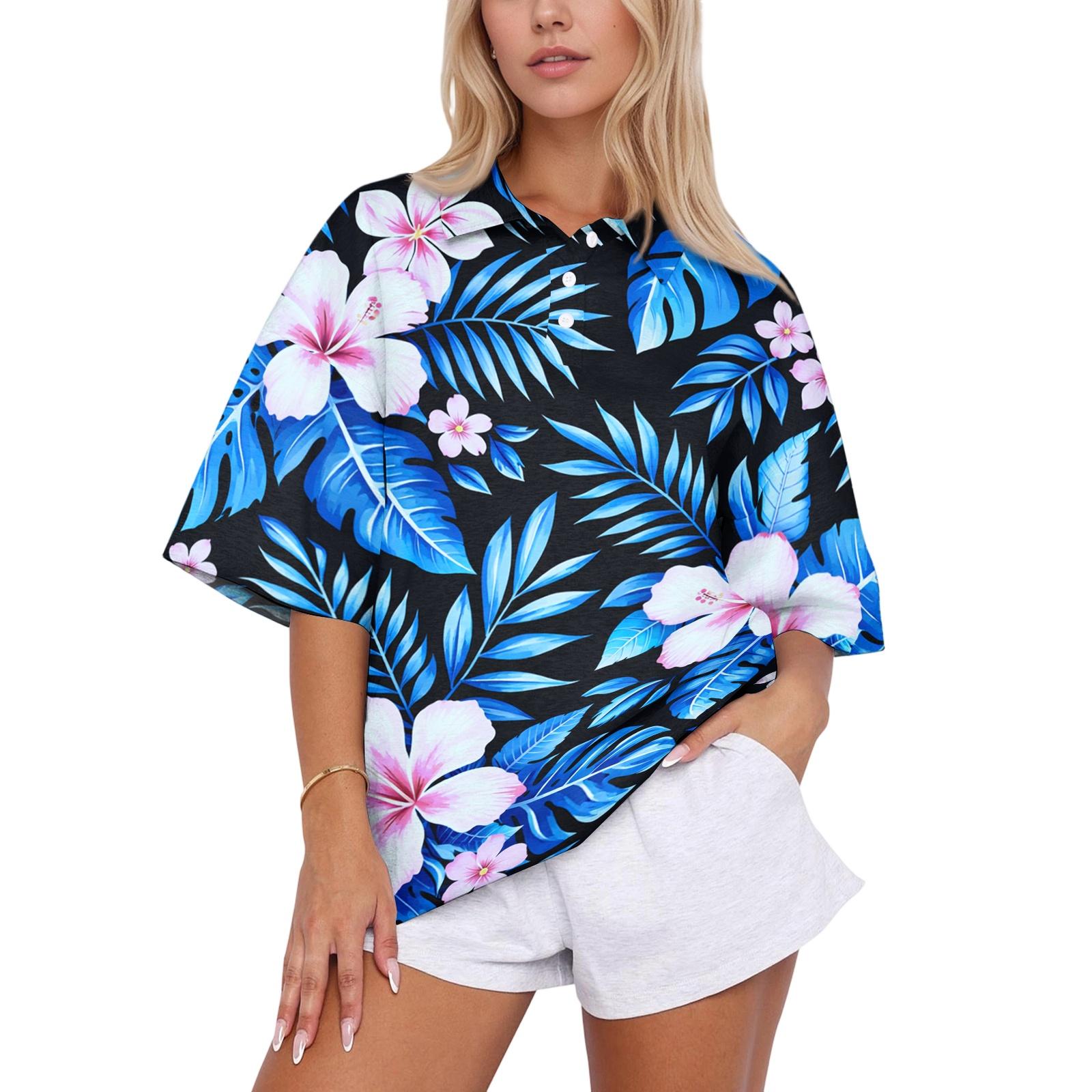 Women Casual Polo Shirt Loose Fit Short Sleeve Button Down Collar Top Lightweight Breathable Fabric Suitable for Everyday Wear S синій
Women Casual Polo Shirt Loose Fit Short Sleeve Button Down Collar Top Lightweight Breathable Fabric Suitable for Everyday Wear S синій