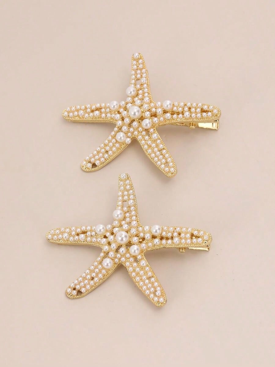 2pcs Ocean Series Women s Hair Accessory, Including Starfish Hairpin And Faux Pearl Starfish Hair Clip Boho,Y2k Claw Clips United States
2pcs Ocean Series Women s Hair Accessory, Including Starfish Hairpin And Faux Pearl Starfish Hair Clip Boho,Y2k Claw Clips United States