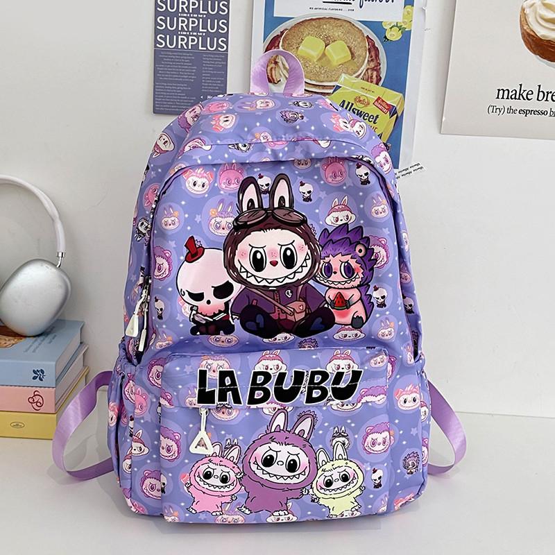 Школьный мультяшный детский рюкзак Прочная нейлоновая дышащая сумка Легкий Purple