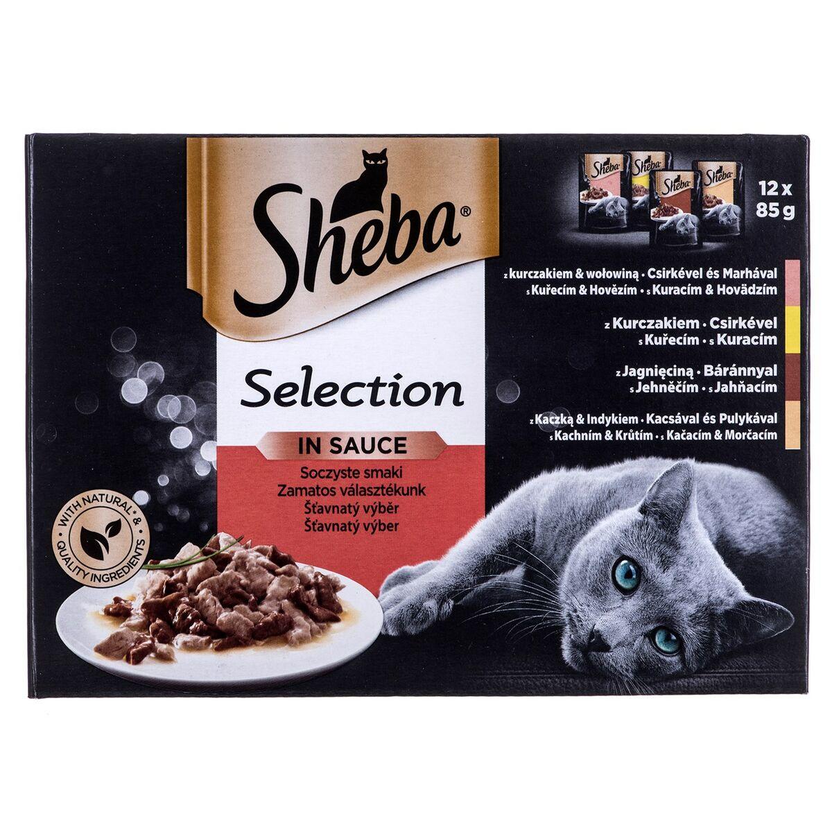 Sheba Selection в соусе Курица Индейка Телятина Ягненок корм для кошек 85 г TU прозрачный
Sheba Selection в соусе Курица Индейка Телятина Ягненок корм для кошек 85 г TU прозрачный