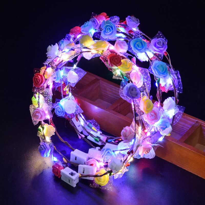 Illuminated Flower Crown Headdress: Flashing Foam Floral Headband for Tourist Photo Ops
Illuminated Flower Crown Headdress: Flashing Foam Floral Headband for Tourist Photo Ops