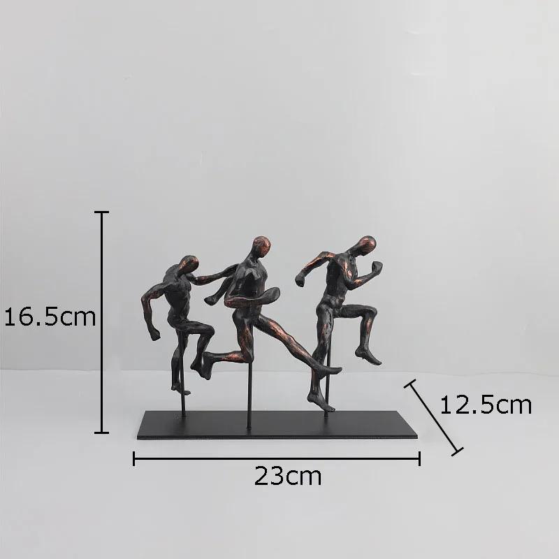 Black Running Figures Sculpture Desk Decoration Modern Crafts Ornaments Abstract Characters Resin Statue Room Aesthetic Decor
Black Running Figures Sculpture Desk Decoration Modern Crafts Ornaments Abstract Characters Resin Statue Room Aesthetic Decor