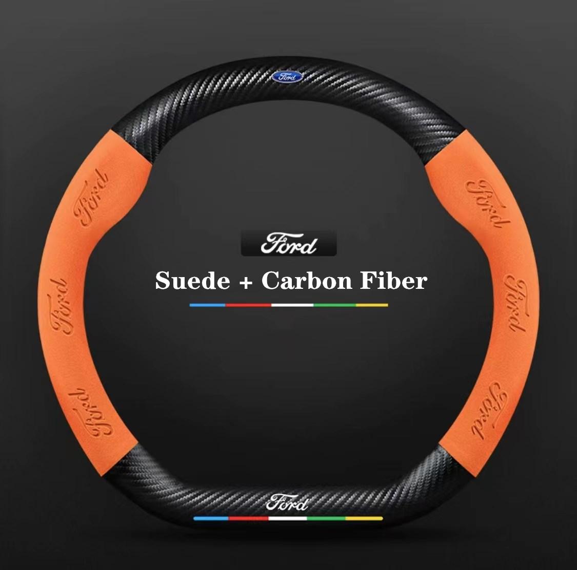Ford ST EXPLORER EDGE Fiesta Focus Mondeo F150 Fusion Mustang Kuga Ranger Car Anti-Slip Suede Carbon Fiber Steering Wheel Cover
Ford ST EXPLORER EDGE Fiesta Focus Mondeo F150 Fusion Mustang Kuga Ranger Car Anti-Slip Suede Carbon Fiber Steering Wheel Cover
