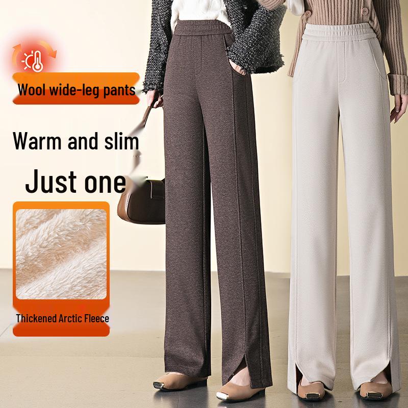 Women s Wool Blend Elastic Waist Pants: Straight, Narrow, and Wide Leg - Slimming, Plus Velvet, Plus Thick, Winter 2024 Style, Casual and Long. 3XL черный серый
Women s Wool Blend Elastic Waist Pants: Straight, Narrow, and Wide Leg - Slimming, Plus Velvet, Plus Thick, Winter 2024 Style, Casual and Long. 3XL черный серый